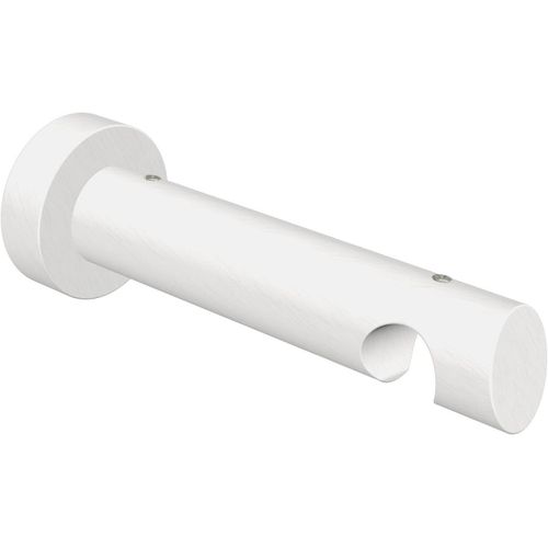 Ytseazn-Flair Deco 11022007¿0032 Support Pour Intérieur Tringle De Course 20 Mm De Diamètre,Distance Du Mur Avec 1 Rainure Env. 12cm,Blanc Laqué En Bois