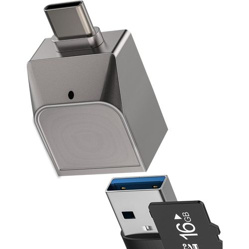 ytseazn-Lecteur Carte Usb C Vers Micro Sd(2 En 1)Adaptateur Usb Reader Card Tf Pour Apple Iphone 16 15 Otg 3.0 Compatible Avec Samsung S24 Compact Flash Type C Prise Adapter Externe Mémoire Android Smartphone