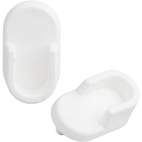 Ytseazn-Support Pour Tringle À Vêtements Blanc,Plastique,Montage Mural,Compatibles Avec Les Armoires Ikea Malm,#102116,2.6x2.4cm,Lot De 2