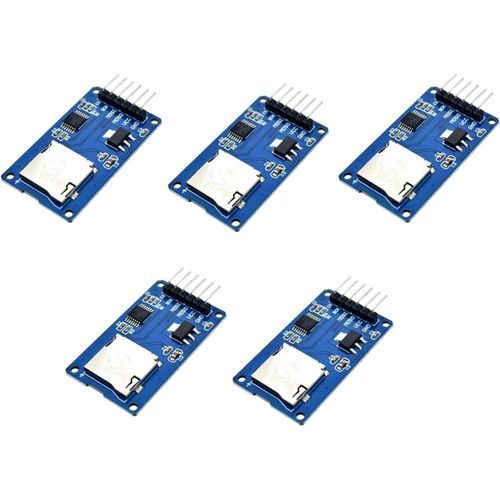 ytseazn-5Pcs Carte De Stockage Micro Sd Lecteur De Carte Tf Module De Bouclier De Mémoire Spi