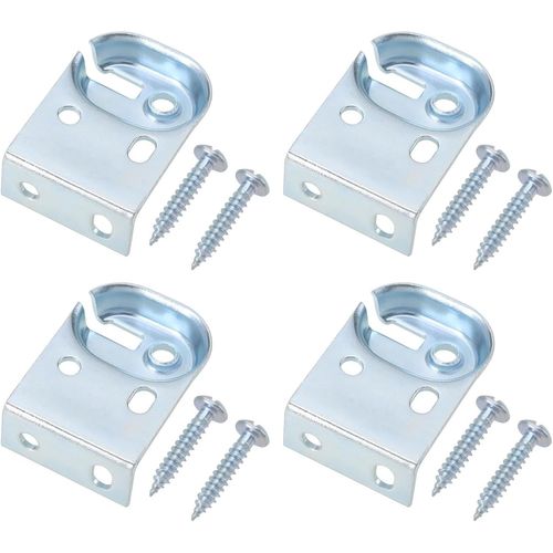 Ytseazn-Lot De 4 Supports De Fixation Pour Store Enrouleur,Supports Métalliques En Fer Galvanisé Pour Fenêtre,Bureau,Maison,Avec Vis