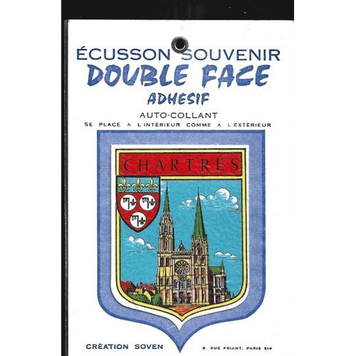 Ecusson Souvenir Chartres Autocollant