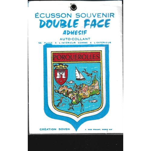 Ecusson Souvenir Porquerolles Autocollant
