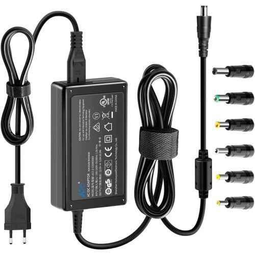Yemaesre 60W Dc12V 5A 4A 3A 3,33A 2A Universel Chargeur 12V Pour Serveur Nas Netgear Mini Pc Led Ruban Moniteur Écrans Pc Adaptateur Secteur Alimentation Chargeur Avce 6 Connettores