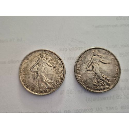 Lot 5 Francs Semeuse En Argent