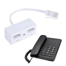 CLICKSELL-Adaptateur Rj11 Vers Bt, Répartiteur De Prise Téléphonique Bt À 2 Voies, Câble D'Extension De Téléphone, Prise Bt Master Socket, Répartiteur De Prise 2 Voies, Répartiteurs Téléphoniques Bt,