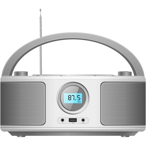 CLICKSELL-Lecteur Cd Portable Pour Enfants,Poste Radio Cd Boombox Avec Bluetooth | Radio Fm | Usb | Lecture Mp3 | Compatible Cd-R/Cd-Rw