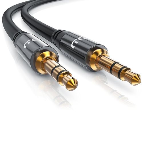 CLICKSELL-10M Câble Jack Audio 3 Pôles-Câble D'Extension Entrées Sorties Aux-Rallonge Jack Audio Pour Casques Et Écouteurs-Mâle 3,5Mm Vers Mâle 3,5Mm-Câble Auxiliaire Série Hq Premium