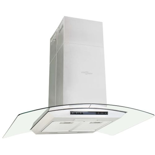 Hotte îlot avec écran tactile lcd et capteur 90 cm 756 m³/h led Helloshop26 02_0005853