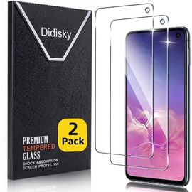 Clicksell-Lot De 2 Protecteur Verre Trempé Pour Samsung Galaxy S10e 5.8'' (Pas Pour Samsung S10,S10 Plus), Film Protection Écran, Dureté 9h, Pas De Bulles, Haute Définition