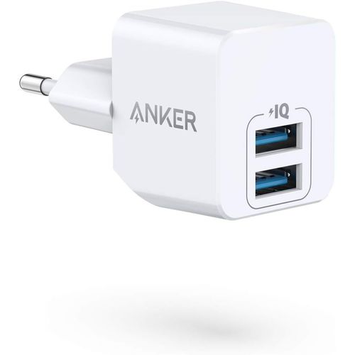 Clicksell-Powerport Mini Chargeur Mural Ultra Compact Usb 2,5 A Pour Iphone Xs/Xs Max/Xr/X/8/7/6/Plus, Ipad Pro/Air 2/Mini 4, Samsung, Et Bien Plus Encore