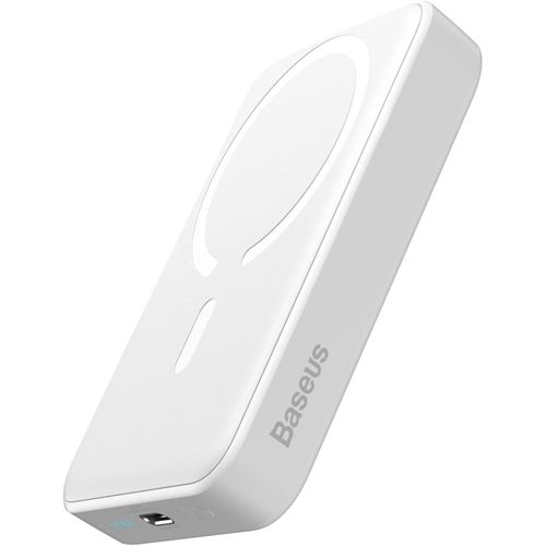Clicksell-Magsafe Batterie Externe 10000mah, Power Bank Magnétique Sans Fil Pour Iphone 15/14/13/12, Pd 20w Usb-C Chargeur Portable, Magsafe Batterie Blanc