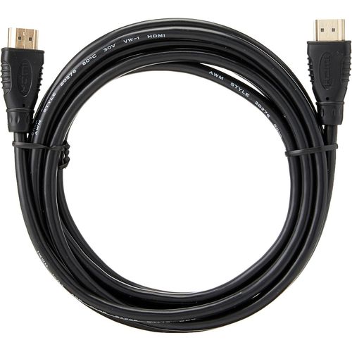 CLICKSELL-4K Câble Hdmi Haute Vitesse M/M 10.2Gbps Avec Ethernet, Compatible Avec Vidéo 4K@30Hz 2160P, Full Hd 1080P, 3X Blindé, Deep Color, 3D, Arc, Hdr, Connecteurs Plaqués Or, Noir, 3 M