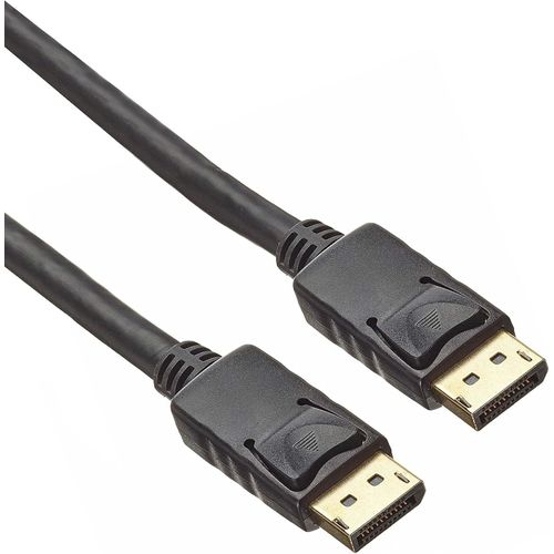 CLICKSELL-Câble De Connexion 4K Displayport 1.2 M/M 0,5 M, Câble Displayport Vers Displayport, 18Gbps, Vidéo 4K@60Hz 2160P, Full Hd 1080P, Hdcp, Connecteurs Plaqués Or, Noir