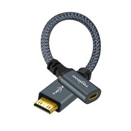CLICKSELL-Câble Adaptateur Mini Hdmi Mâle Vers Micro Hdmi Femelle, Adaptateur Convertisseur 3D/4K 1080P (20Cm)
