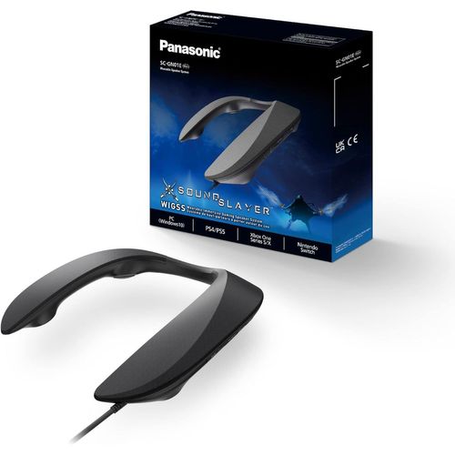 CLICKSELL-Soundslayer Sc-Gn01 I Enceinte 3D Tour De Cou Gaming (Haut-Parleurs 4 Canaux, 3 Modes Son Rpg/Fps/Voix, Double Micro À Réduction De Bruit Et Écho, Usb Et Aux.) - Version Française