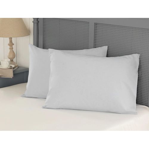 Ensemble De Taies D'oreiller 100% Coton Manon - Gris
