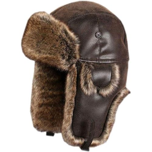 Un X Chapka En Fausse Fourrure Chapeau De Trappeur D'hiver Anti Vent Aviateur Casquette