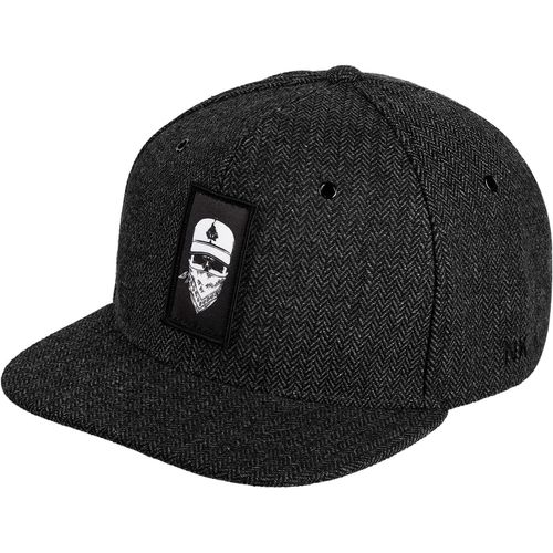 Casquette Snapback Gris Foncé Bandana Paisley Tête De Mort Taille Réglable Un Xe Taille Unique