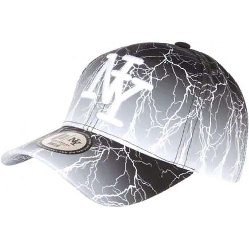 Casquette Ny Gr Et Blanche Print Original Streetwear Baseball Fashion Eklyr - Taille Taille Unique - Couleur Gris - Homme