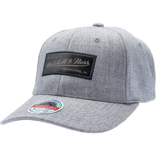 Snapback Rouge Classique Visière Incurvée - Bruyère Délavée - Petit Logo En Cuir