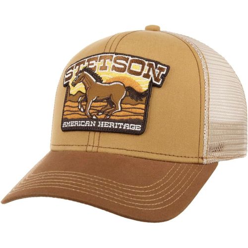 Casquette American Heritage Horse Homme - Trucker De Baseball Mesh Snapback, Avec Visière, Doublure, Doublure Printemps-Été Printemps Été Automne Hiver