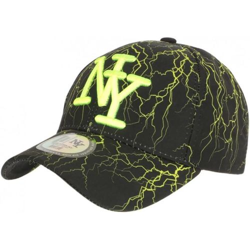 Casquette Ny Jaune Fluo Et Noire Originale Baseball Fashion Eklyr - Homme