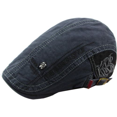 Coton Casquette Plate Homme Réglable Souple Chapeaux Bérets Newsboy Cap