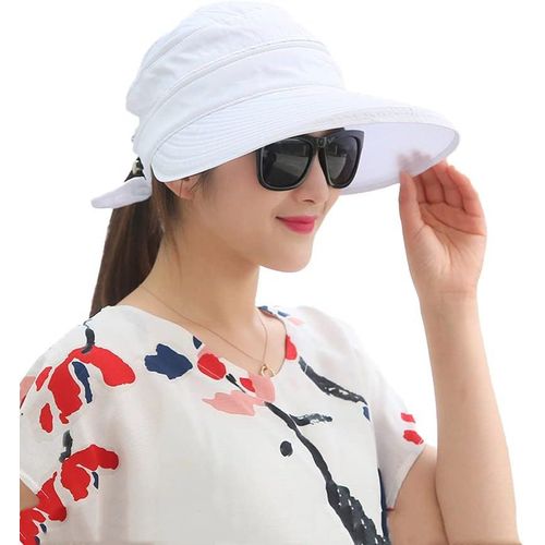 Chapeau De Soleil Femme Casquette Visière Sports Eté Multi-U S Chapeau Vide Capeline À Large Bord Anti-Soleil Chapeau De Peche Melon Plage Casquette Cap Pour Golf Baseball Voyage Jardin