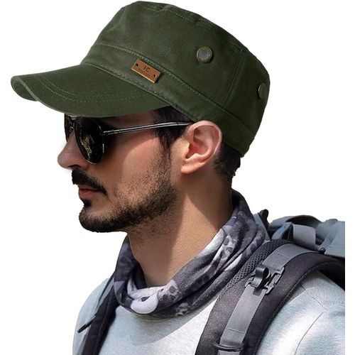 Casquette De Baseball En Coton Réglable Pour Homme Vert