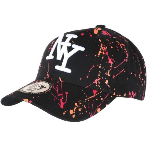 Casquette Ny Rouge Orange Et Noire Look Original Tags Baseball Paynter - Mixte