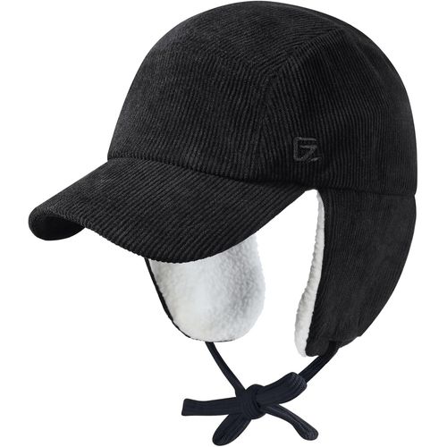 Bonnet Trappeur Avec Rabats Pour Oreilles, Bonnets D'hiver Pour Femmes Et Hommes, Casquette De Baseball En Velours Côtelé