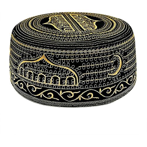 Bonnet De Prière Pour Homme Chapeau Musulman Avec Broderie Style Kufi Casquette Traditionnel Arabe Bonnet Pour Eid Ramadan Prier
