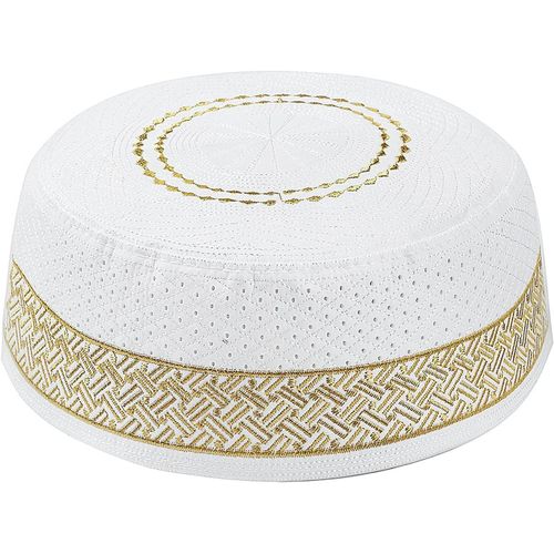 Chapeau De Prière Musulmane Masculin Chapeau Islam Broderie Musulman Chapeau De Prière Turc Arabie Traditionnelle Casquette Pour Hommes