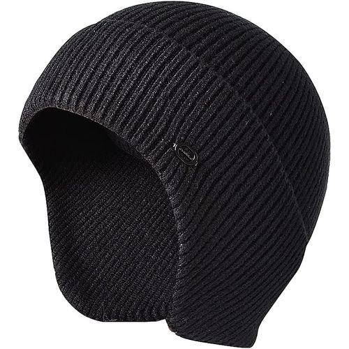 Bonnet D'hiver Pour Homme En Tricot Extensible Avec Cache-Oreilles Coupe-Vent
