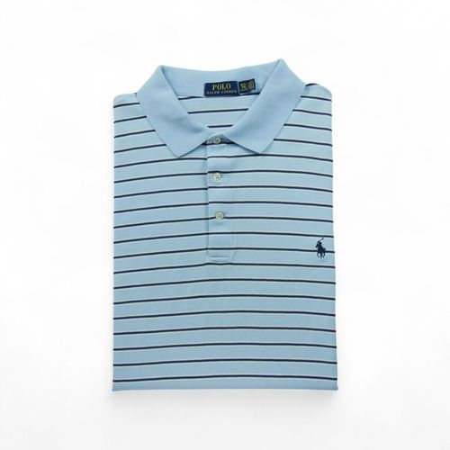 Reconditionné - Polo Manches Courtes Homme Bleu Clair - Taille Xl - Homme - Bleu Clair