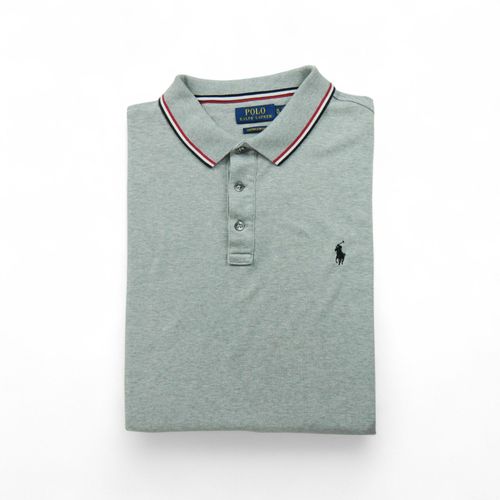Reconditionné - Polo Manches Courtes Homme Slim Fit - Taille Xl - Homme - Gris