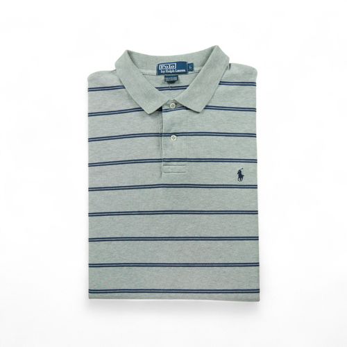 Reconditionné - Polo Manches Courtes Homme Gris - Taille L - Homme - Gris