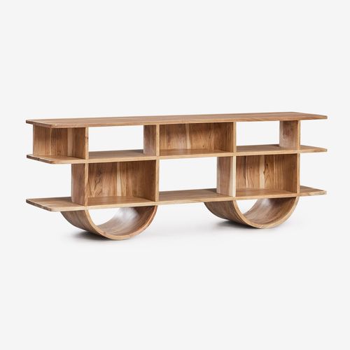 Étagère En Bois Flin Acacia Rustique Marron ¿55 Cm