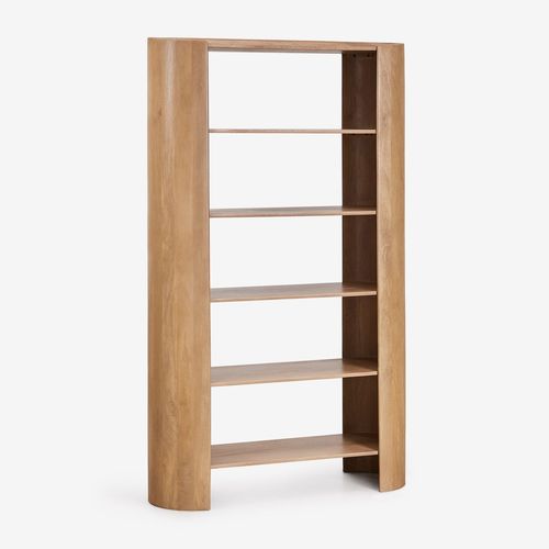 Étagère 110x190 Cm À 6 Étagères En Bois De Manguier Sidney Bois De Mangue