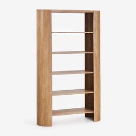 Étagère 110x190 Cm À 6 Étagères En Bois De Manguier Sidney Bois De Mangue