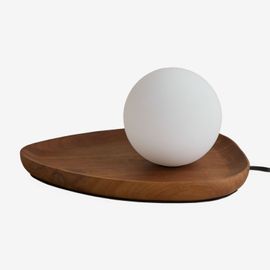 Lampe De Table Freidy En Bois D'acacia Marron Bois Marron
