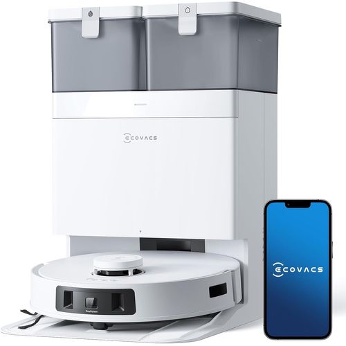 ChenQuanSarl-Deebot T30C Pro Omni Robot Aspirateur Laveur Avec Station Omni, 12800Pa Aspiration, Zerotangle 2.0, Nettoyage Truedge, Auto-Vidange, Séchage 45°C, 200Min Autonomie, Assistant Yiko