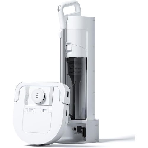 ChenQuanSarl-Deebot X5 Hybrid Aspirateur Robot Et Aspirateur À Main 2-En-1 Avec Vidage Automatique, Zerotangle 2.0, Truedetect, Contrôle Par Application, Grande Mobilité Pour Un Nettoyage Sans Effort