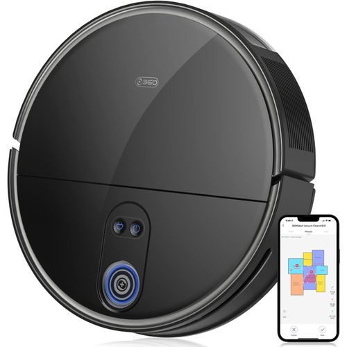 ChenQuanSarl-S10 Robot Aspirateur Laveur Avec Lidar Triple ?il Et 3D Évitement D'Obstacles, Reconnaissance Automatique Des Tapis, 520Ml Grand Réservoir D'Eau, 3300Pa Super Aspiration Pour Les Poils D