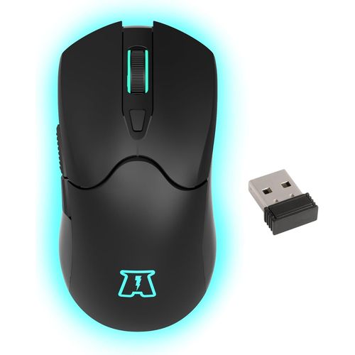 Souris Gaming Otaku M04 Wl Rétroéclairée 3200 Dpi 7 Couleurs Rgb - Souris Gamer Sans Fil, Rechargeable - 2,4 Ghz - 6 Boutons - Compatible Pc/Ps4/Ps5 - Noir