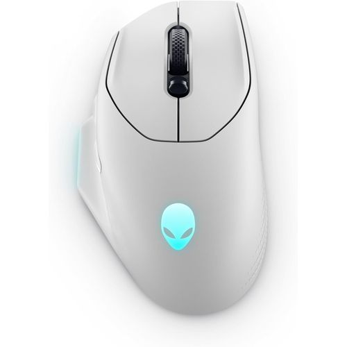 Alienware Aw620M Souris Gaming Sans Fil - 26 000 Dpi, 7 Boutons Programmables, 140H D'Autonomie, Éclairage Rgb Alienfx - Lunar Light