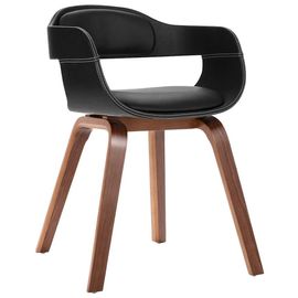 Chaise À Manger Bois Courbé Et Similicuir