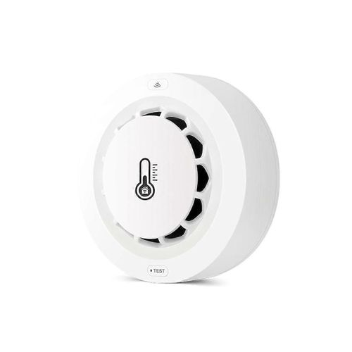 Wifi Détecteur de fumée intelligent sans fil Alarme de température et d¿humidité Contrôle de l¿application Sécurité domestique Fumée Alar