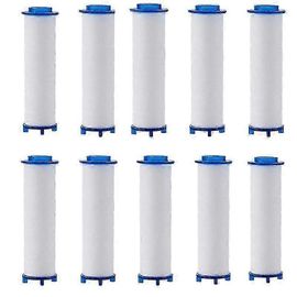 10 pcs Filtre de pomme de douche Filtre universel en coton PP Filtres de douche Core 8 x 2,5 cm Pomme de douche Filtre de remplacement Élément de filtre à eau pour eau dure